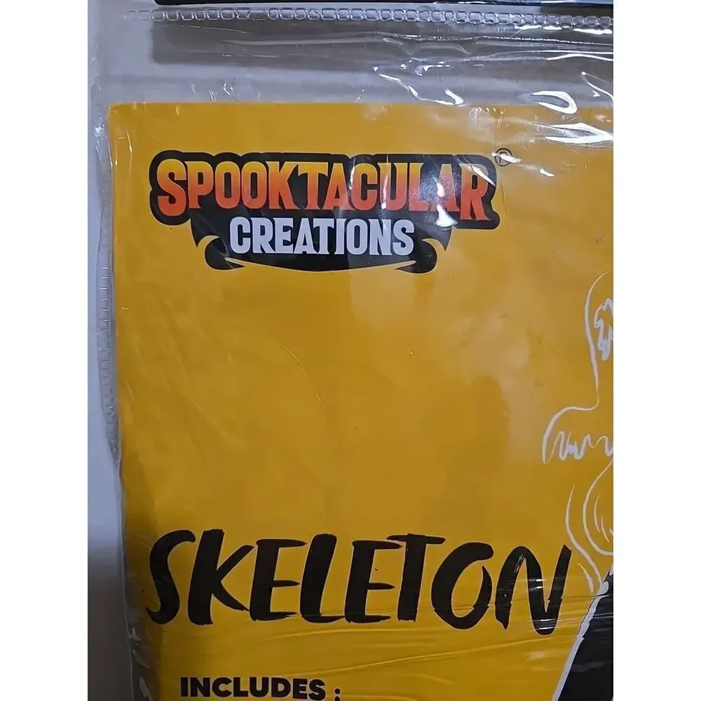 Skeleton Jumpsuit Costume Child Large 10-12 Halloween Cosplay